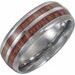 Rose Wood Inlay Comfort-Fit Band