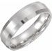 Beveled-Edge Comfort-Fit Flat Band with Satin Finish