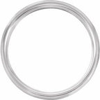 Beveled-Edge Comfort-Fit Flat Band with Satin Finish
