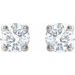 Round 4-Prong Lightweight Stud Earrings