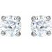 Round 4-Prong Lightweight Stud Earrings