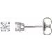 Round 4-Prong Lightweight Stud Earrings