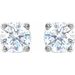 Round 4-Prong Lightweight Stud Earrings