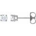 Round 4-Prong Lightweight Stud Earrings