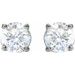 Round 4-Prong Lightweight Stud Earrings