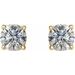 Round 4-Prong Lightweight Stud Earrings