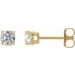 Round 4-Prong Lightweight Stud Earrings