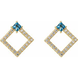 Accented Geometric Earrings