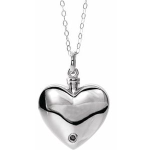 Mom Heart Ash Holder Necklace