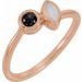 Two-Stone Bezel-Set Ring