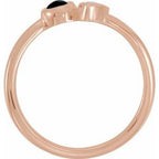 Two-Stone Bezel-Set Ring