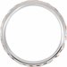 Milgrain Geometric Faceted Comfort-Fit Half Round Band