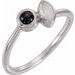 Two-Stone Bezel-Set Ring