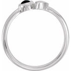 Two-Stone Bezel-Set Ring