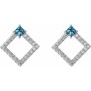 Accented Geometric Earrings
