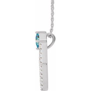 Accented Geometric Necklace or Pendant