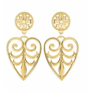 Filigree Heart Earrings
