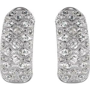 J-Hoop Omega Earrings