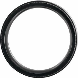 Coin-Edge Oak Wood Inlay Comfort-Fit Band