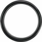 Beveled-Edge Hawaiian Koa Wood Inlay Comfort-Fit Band