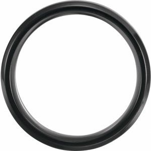 Beveled-Edge Hawaiian Koa Wood Inlay Comfort-Fit Band