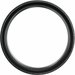 Beveled-Edge Teak Wood Inlay Comfort-Fit Band