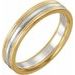 Grooved Comfort-Fit Half Round Band