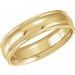 Grooved Comfort-Fit Half Round Band