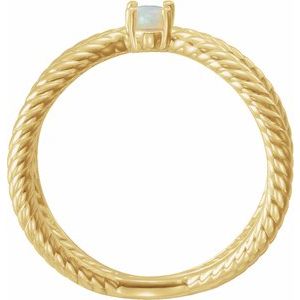 Criss-Cross Cabochon Ring