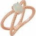 Criss-Cross Cabochon Ring