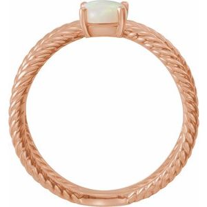 Criss-Cross Cabochon Ring