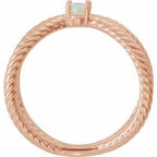 Criss-Cross Cabochon Ring