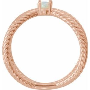 Criss-Cross Cabochon Ring