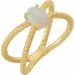 Criss-Cross Cabochon Ring