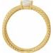 Criss-Cross Cabochon Ring