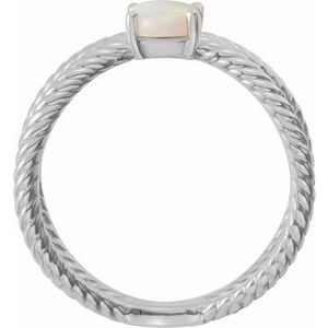 Criss-Cross Cabochon Ring