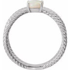Criss-Cross Cabochon Ring