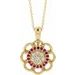 Halo-Style Cluster Necklace or Pendant