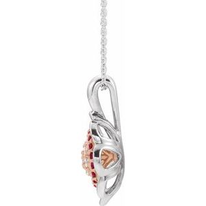 Halo-Style Cluster Necklace or Pendant