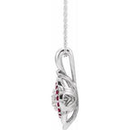 Halo-Style Cluster Necklace or Pendant