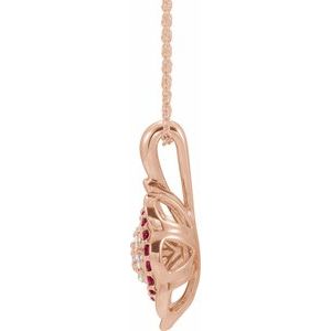 Halo-Style Cluster Necklace or Pendant