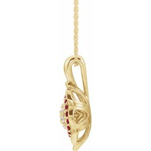 Halo-Style Cluster Necklace or Pendant