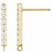 Accented Bar Earring Top