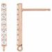 Accented Bar Earring Top