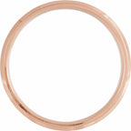 Beveled-Edge Comfort-Fit Flat Band with Satin Finish