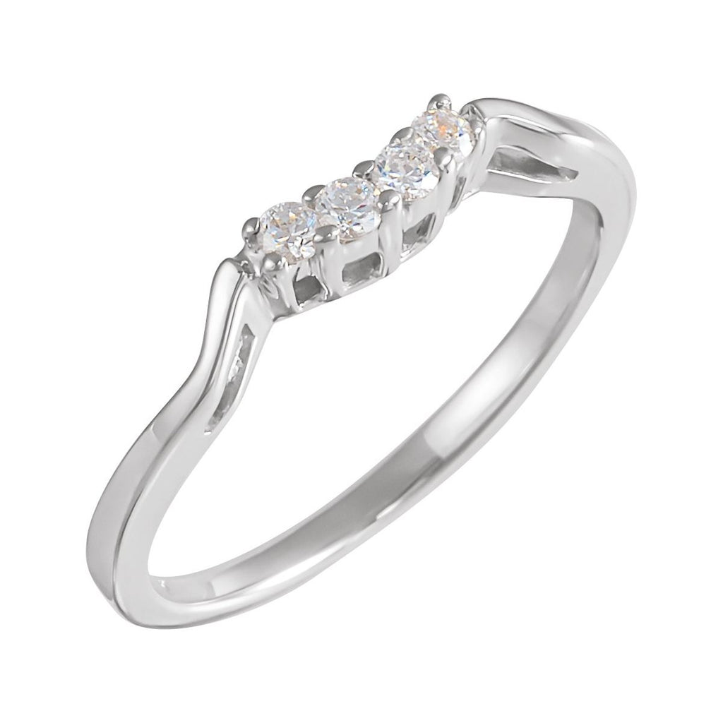 Accented Engagement Ring or Band