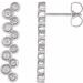 Bezel-Set Bar Earrings