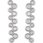 Bezel-Set Bar Earrings