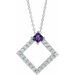 Accented Geometric Necklace or Pendant