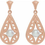 Vintage-Inspired Pearl Earrings